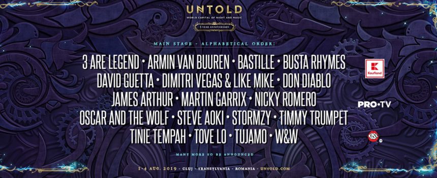 Untold Festival anunta noi artisti pentru 2019! Untold Festival anunta noi artisti pentru 2019!