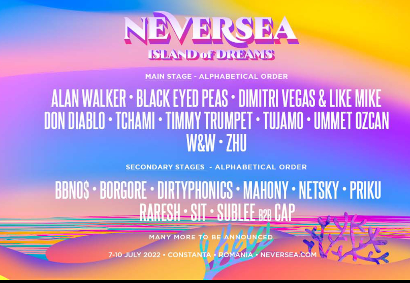 Neversea 2022: line up si informatii ⋆ Partipipal
