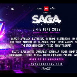 Saga Festival 2022 va avea loc pe 3, 4, 5 iunie in Bucuresti